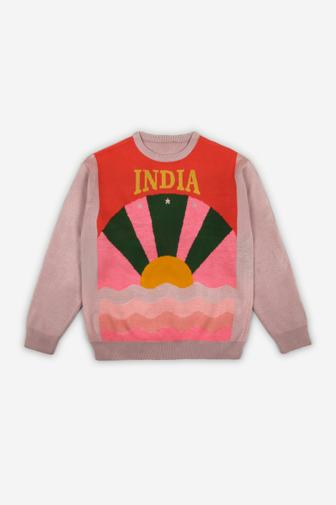 Bhaane lavender sunrise sweater