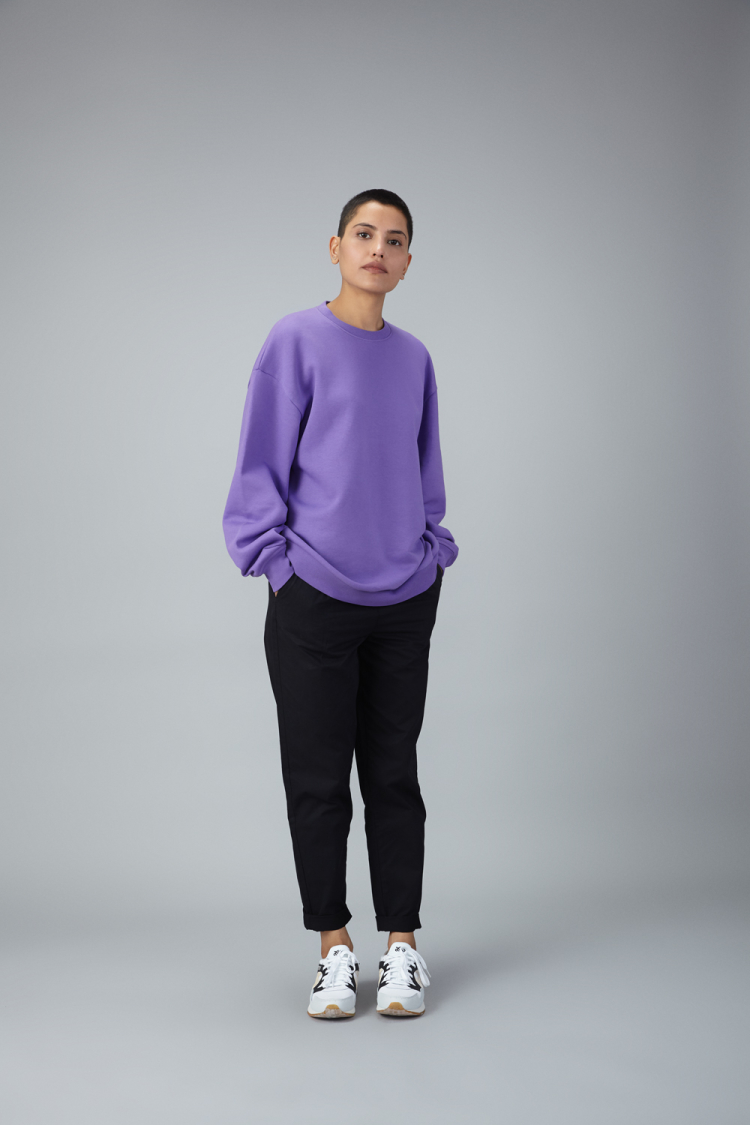 lilac oversized sweatshirt
