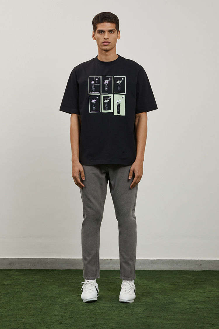 Bhaane black negative tshirt