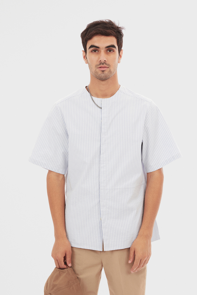 Bhaane blueandwhite ko shirt