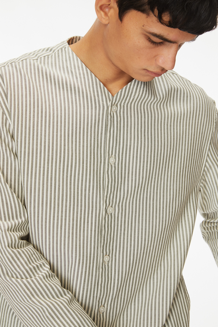 Bhaane carbonstripes normandy shirt