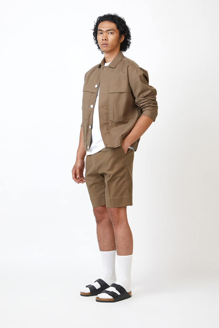 Bhaane walnut run away jacket