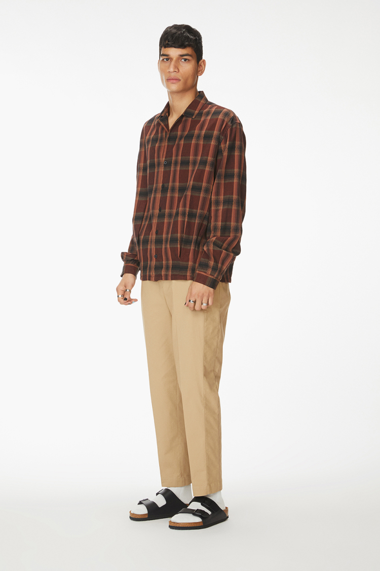 Bhaane tortoisecheck tug shirt