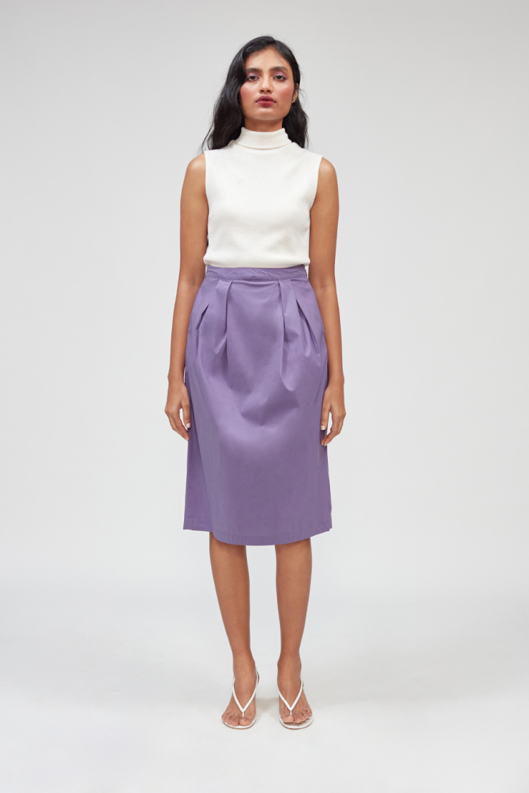 Bhaane violet headmistress skirt