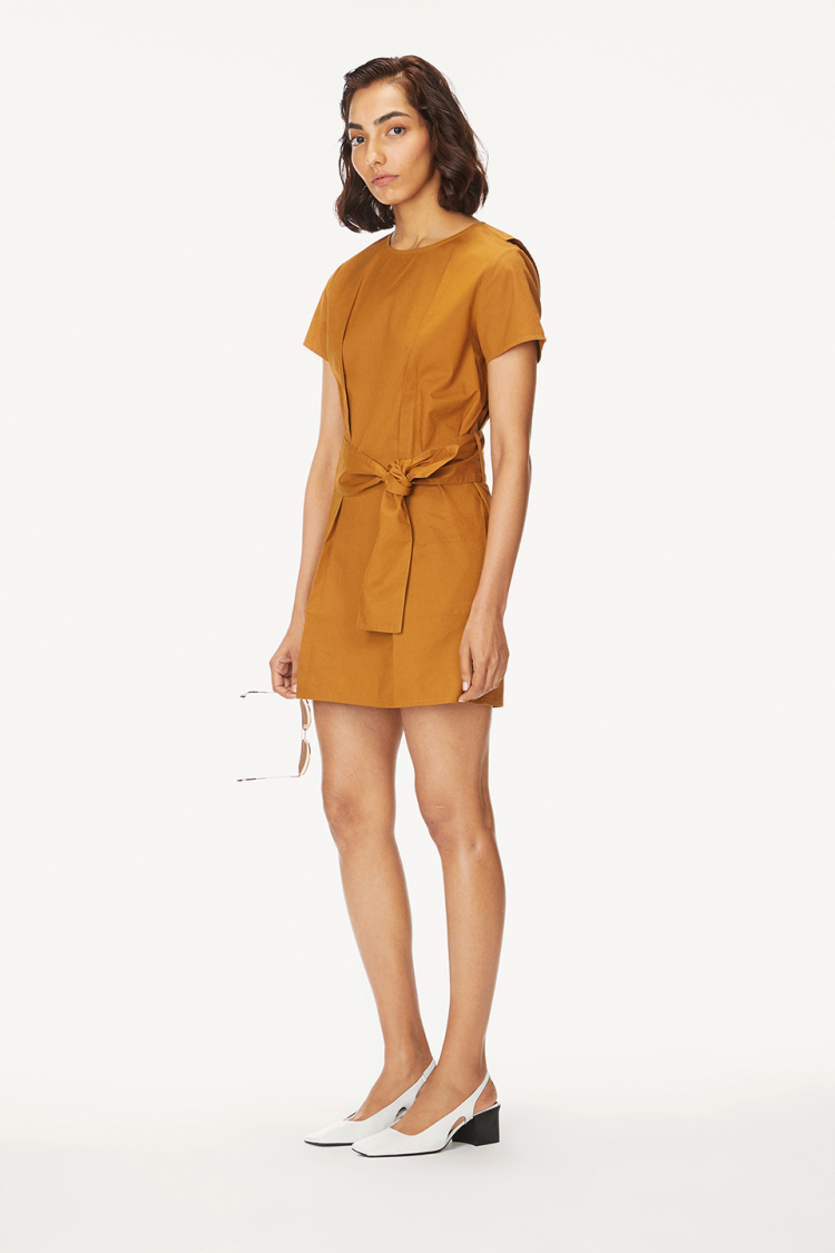 Bhaane gingerbread weekend wrap dress