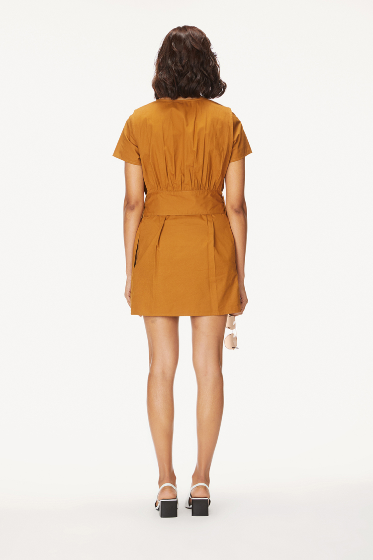 Bhaane gingerbread weekend wrap dress