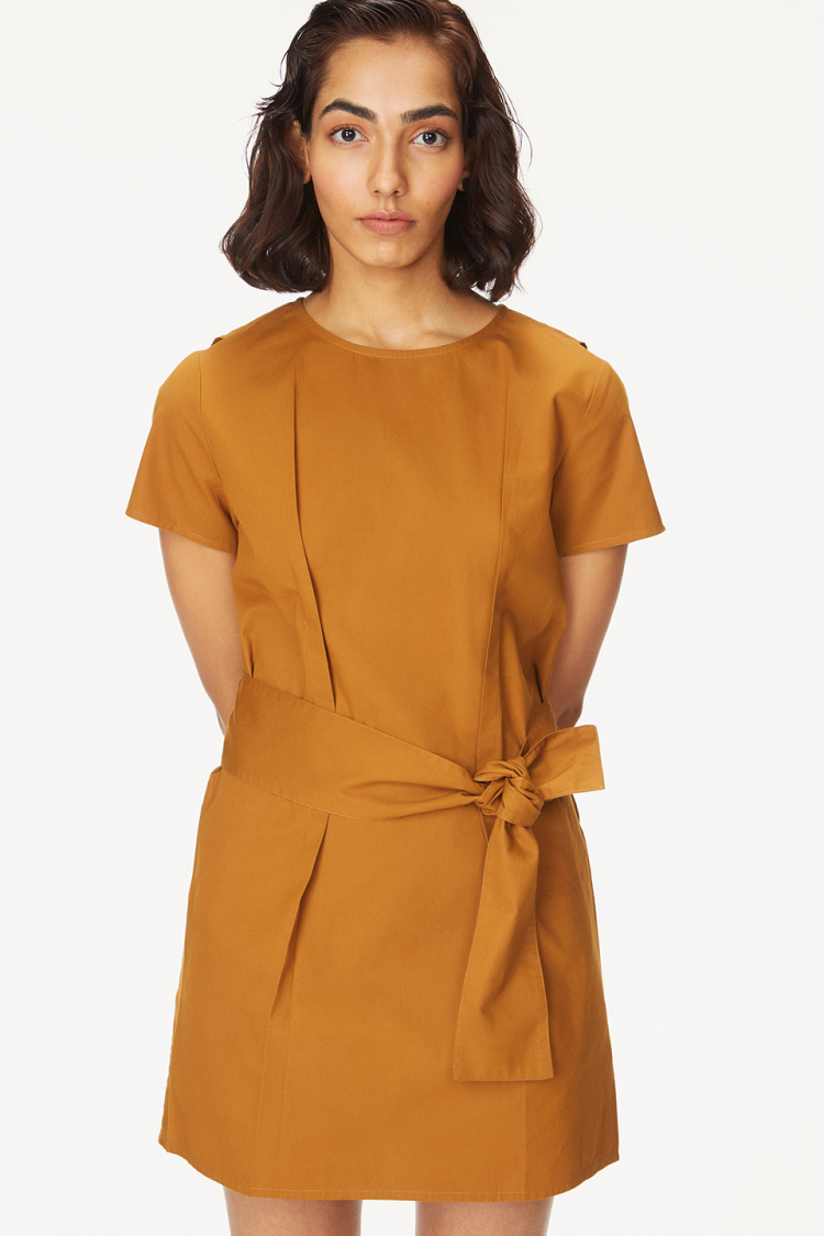 Bhaane gingerbread weekend wrap dress