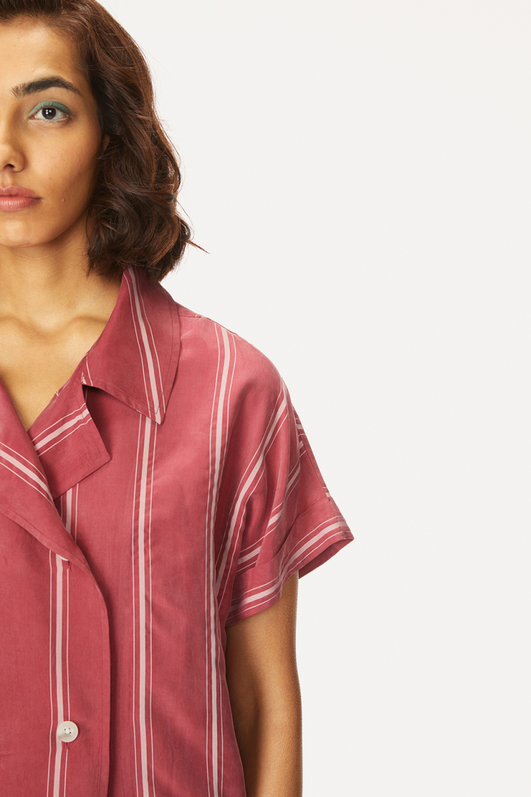 Bhaane raspberrystripe winona top