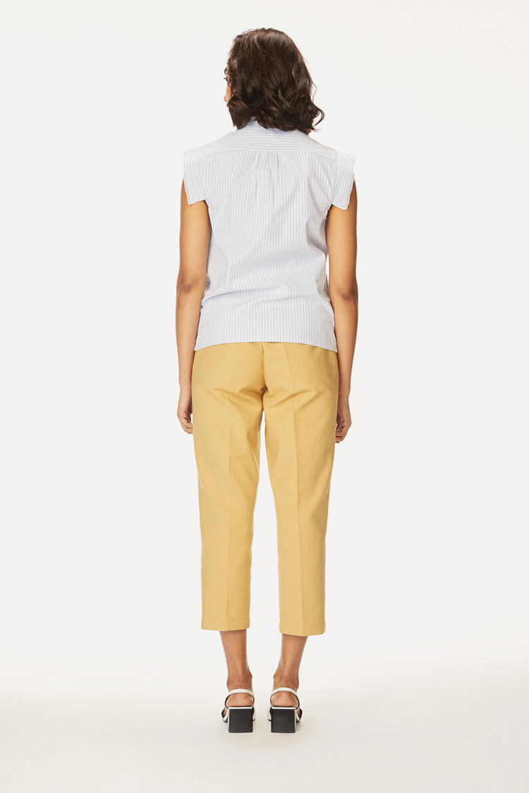 Bhaane bluewhitestripe date top