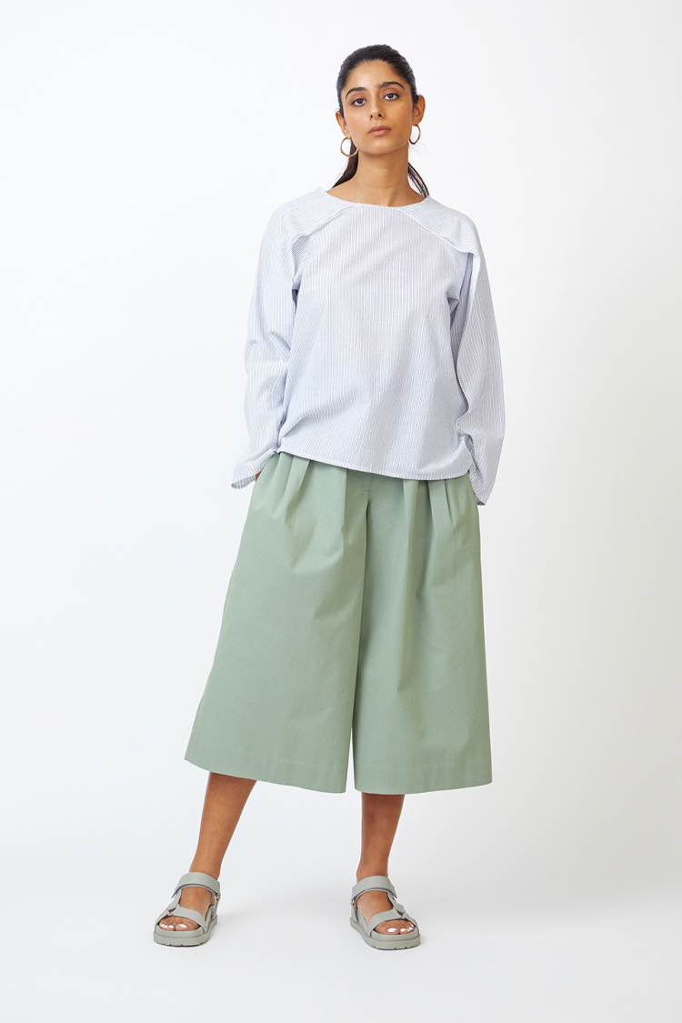 Bhaane irisstripes wing blouse