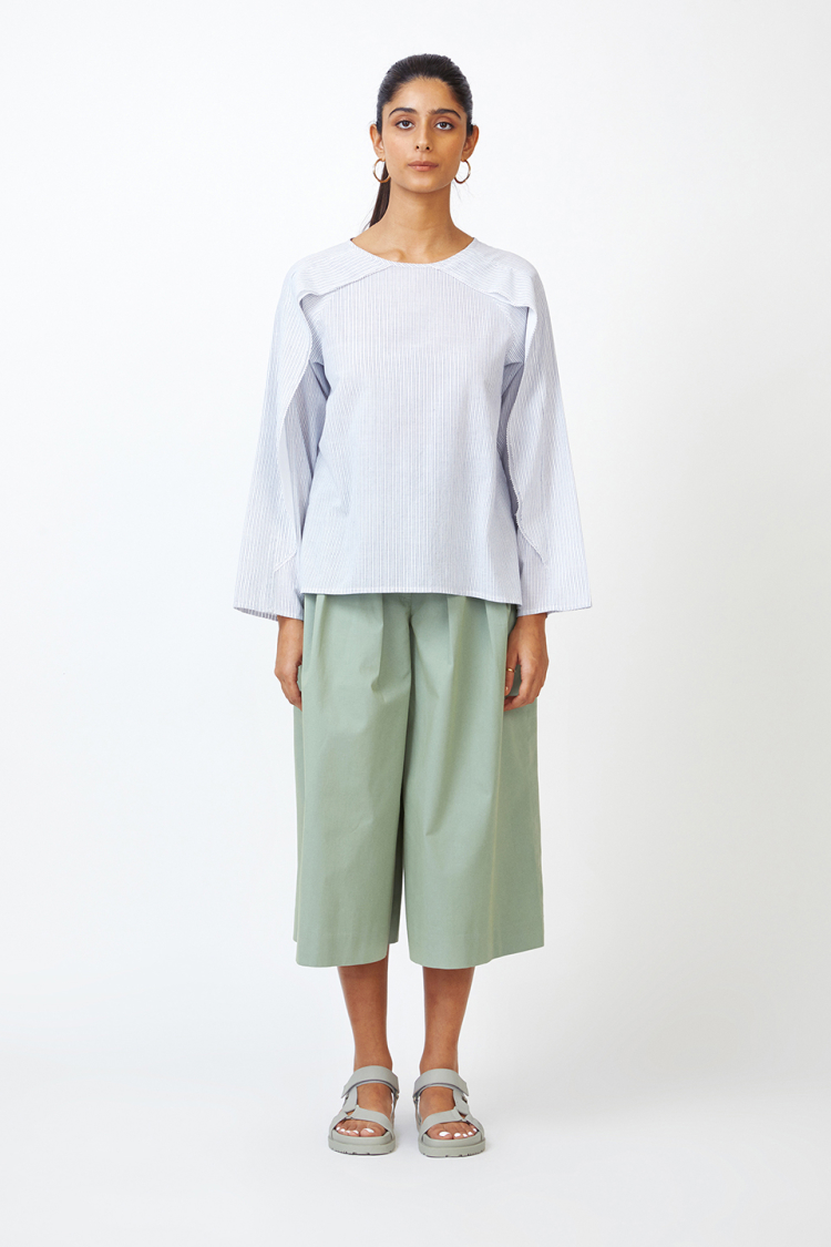 Bhaane irisstripes wing blouse