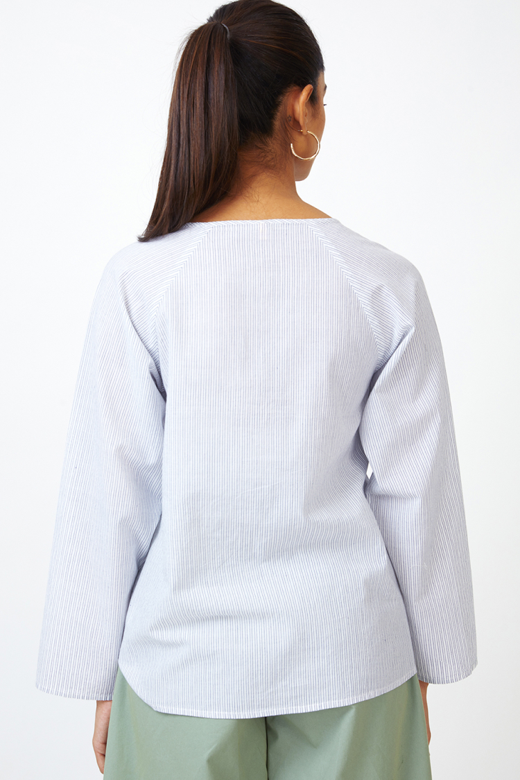 Bhaane irisstripes wing blouse