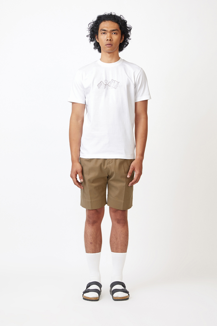 Bhaane white hill top tee