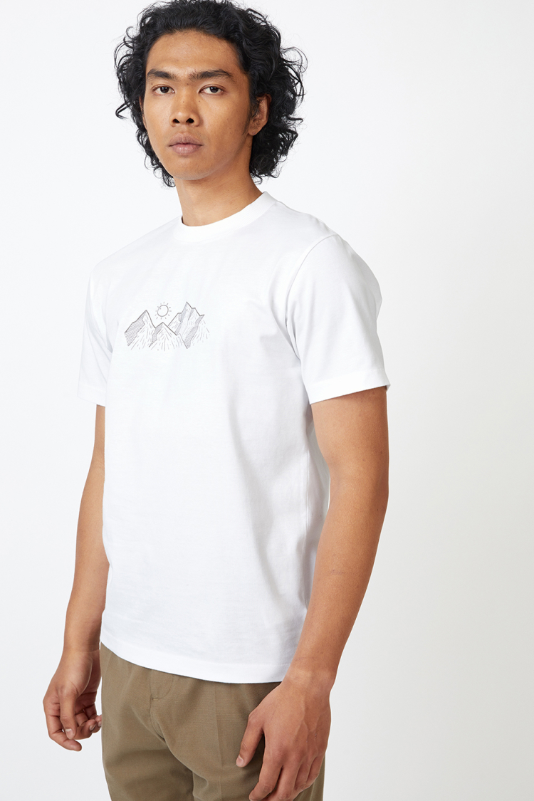 Bhaane white hill top tee