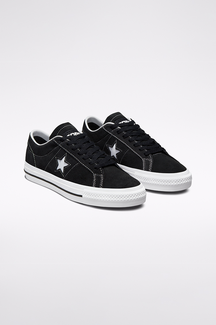 Unisex Converse CONS One Star Pro Suede Low Top - Black-black