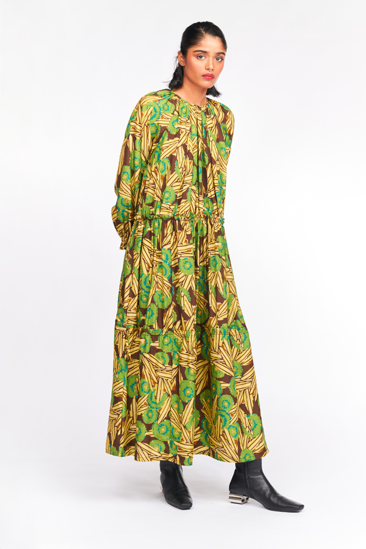 Bhaane royceflower flustra maxi dress